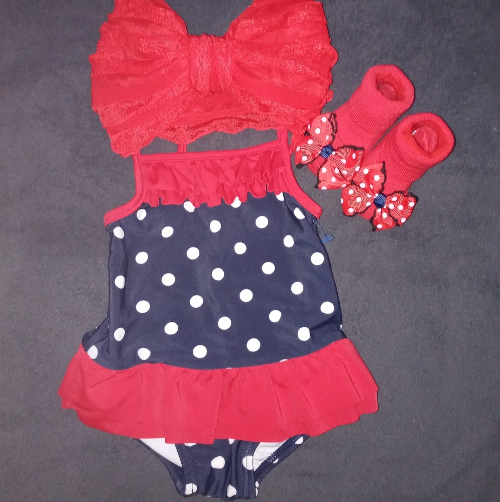 Baby girl bathing suit 3 to 6 months